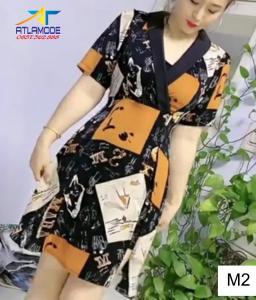 Đầm Lụa Cổ Vest